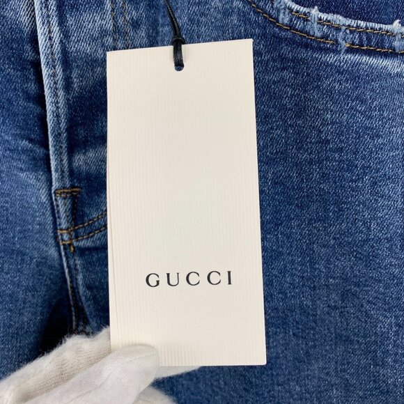 NWT Gucci tapered jeans in blue size 30 - Picture 8 of 12